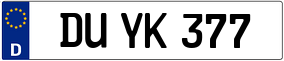 Trailer License Plate